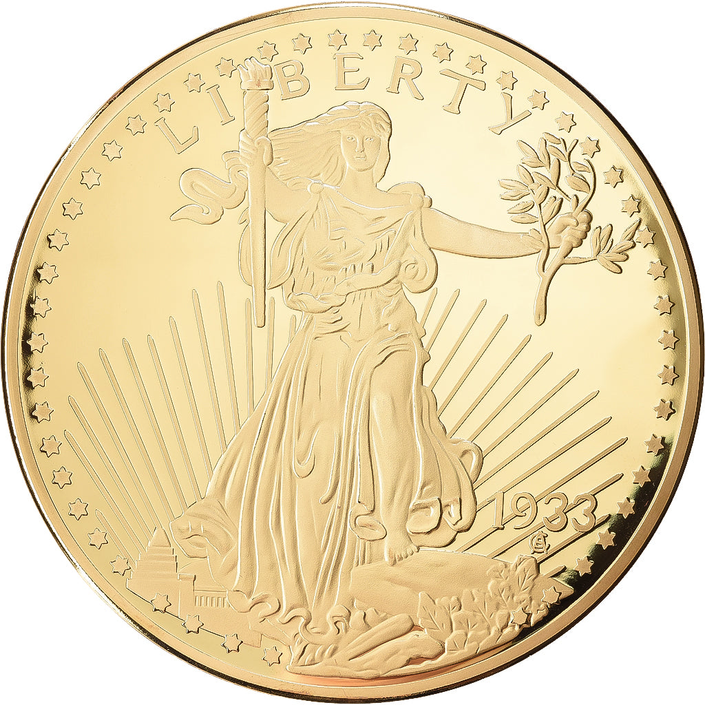 Francja, medal, Twenty Dollars Liberty, Stop miedzi, MS(65-70)