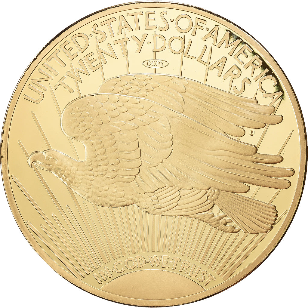 Francja, medal, Twenty Dollars Liberty, Stop miedzi, MS(65-70)