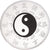 Francia, medalla, Calendrier Chinois, Année du Serpent, Copper Plated Silver