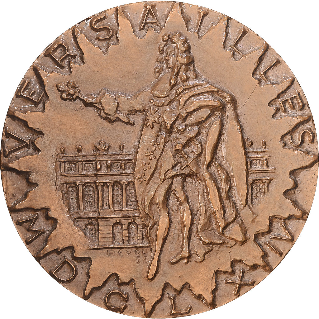 Francja, medal, Louis XIV, Château de Versailles, 1967, Brązowy, Revol, MS(63)