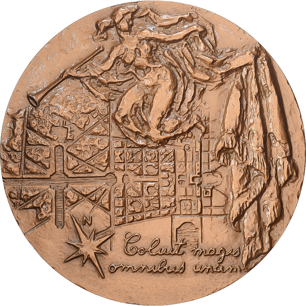 Francja, medal, Louis XIV, Château de Versailles, 1967, Brązowy, Revol, MS(63)