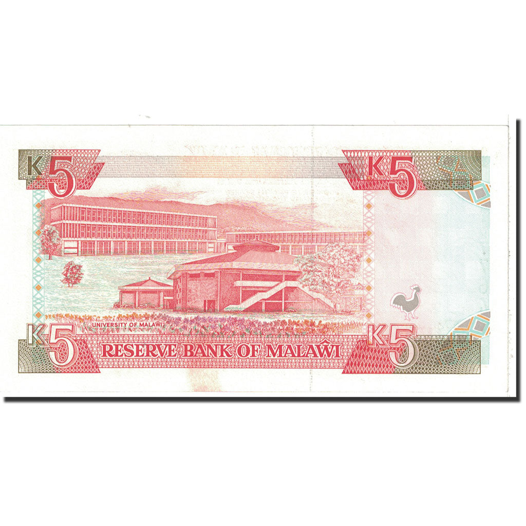 Banknote, Malawi, 5 Kwacha, 1994, 1994-01-01, KM:24b, UNC(63)