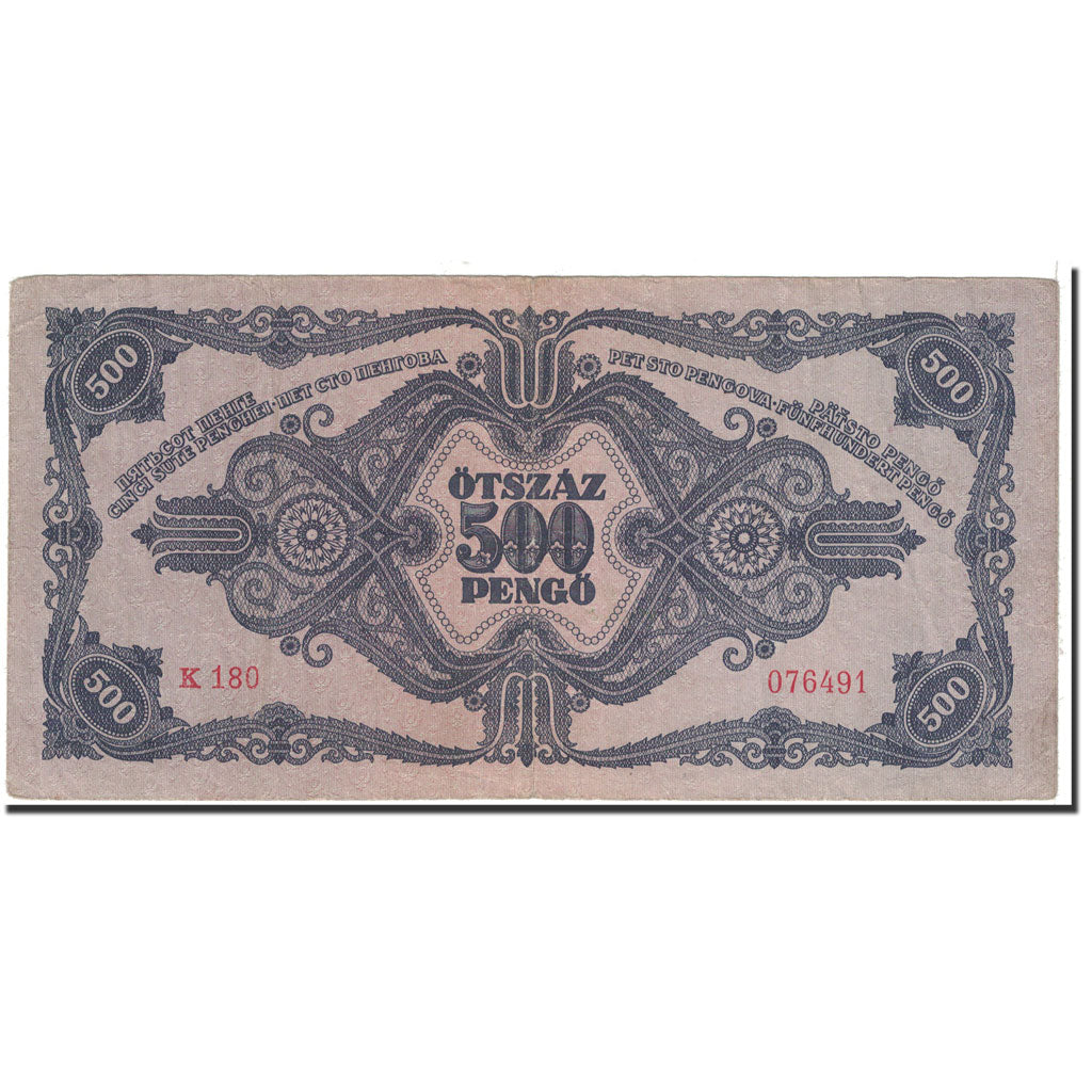 Banknote, Hungary, 500 Pengö, 1945, 1945-05-15, KM:117a, EF(40-45)