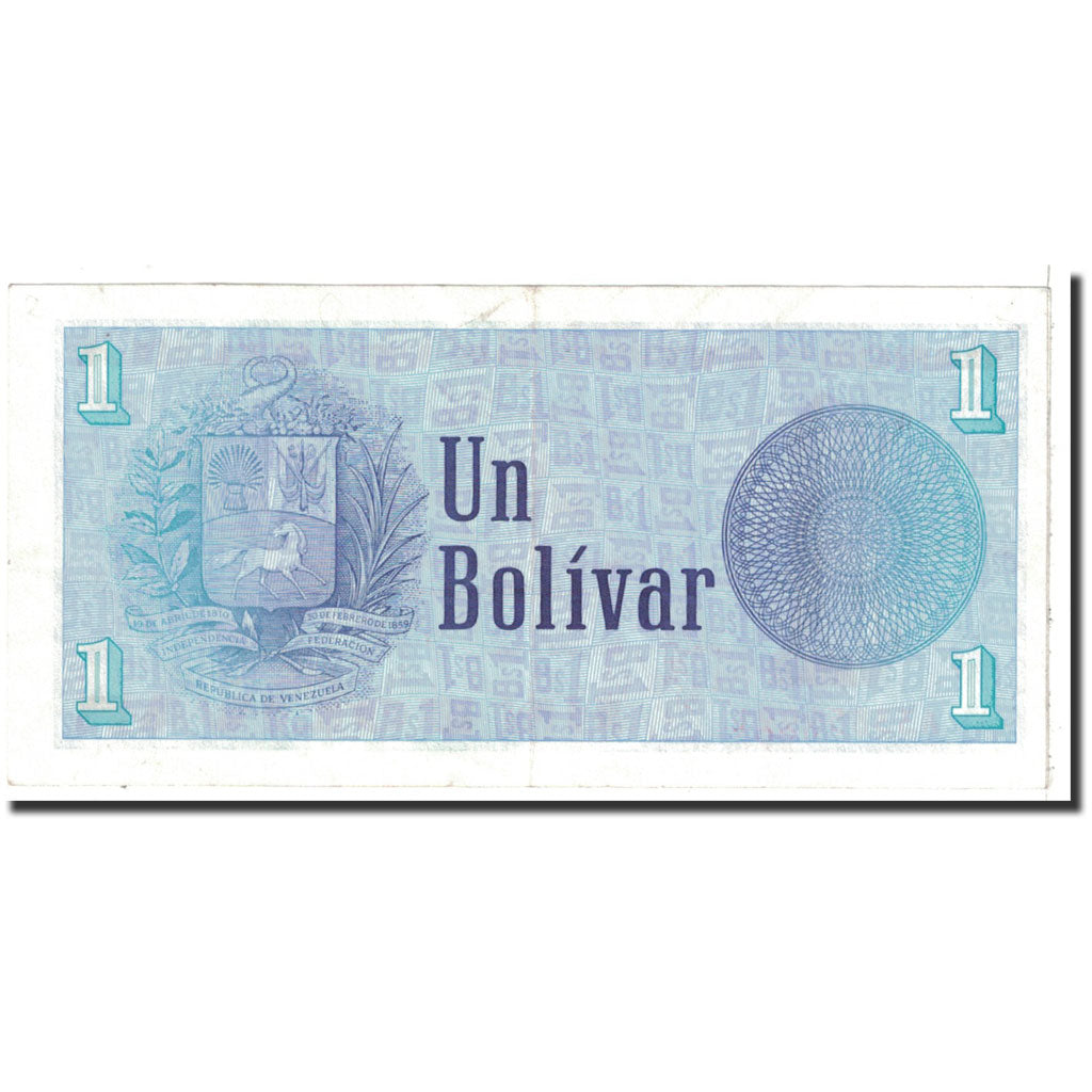 Banknote, Venezuela, 1 Bolivar, 1989, 1989-10-05, KM:68, UNC(63)