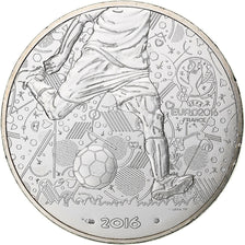 France, 10 Euro, UEFA Euro 2016, 2016, Monnaie de Paris, SPL, Argent