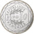 France, 10 Euro, UEFA Euro 2016, 2016, Monnaie de Paris, MS(63), Silver