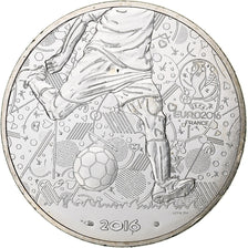 France, 10 Euro, UEFA Euro 2016, 2016, Monnaie de Paris, SPL, Argent