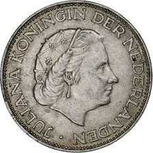 Pays-Bas, Juliana, 2-1/2 Gulden, 1966, Utrecht, Argent, TTB+, KM:185