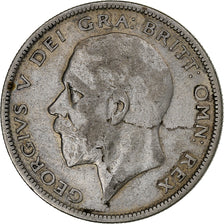 Great Britain, George V, 1/2 Crown, 1929, Silver, VF(20-25), KM:835