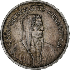 Suíça, 5 Francs, 1932, Bern, Prata, VF(30-35), KM:40