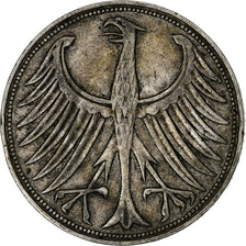 République fédérale allemande, 5 Mark, 1951, Munich, Argent, TTB, KM:112.1