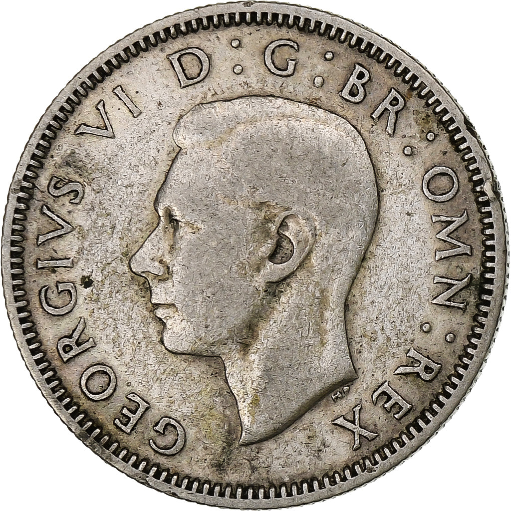 Great Britain, George VI, Shilling, 1938, Silver, VF(30-35), KM:854
