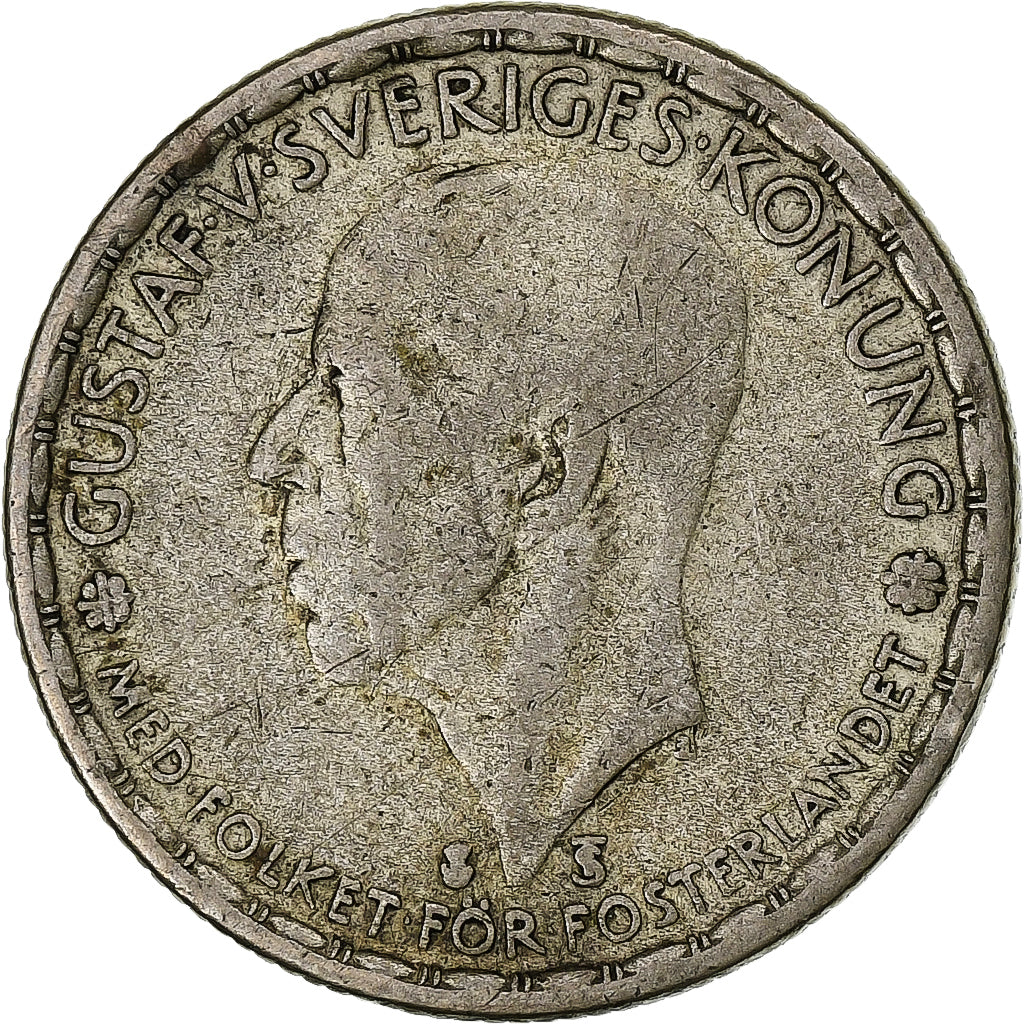 Schweden, Gustaf V, Krona, 1947, Silber, S, KM:814