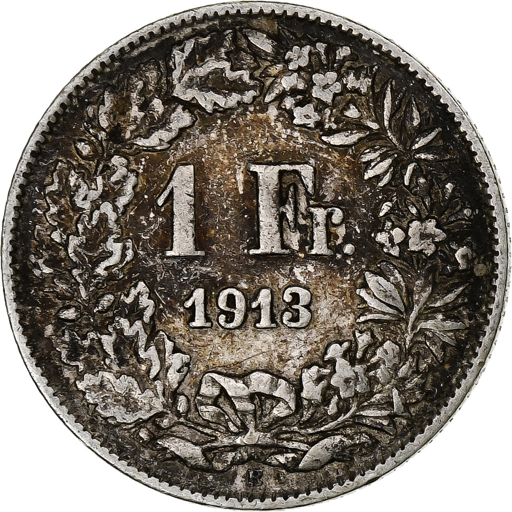 Schweiz, Franc, 1913, Bern, Silber, SS, KM:24