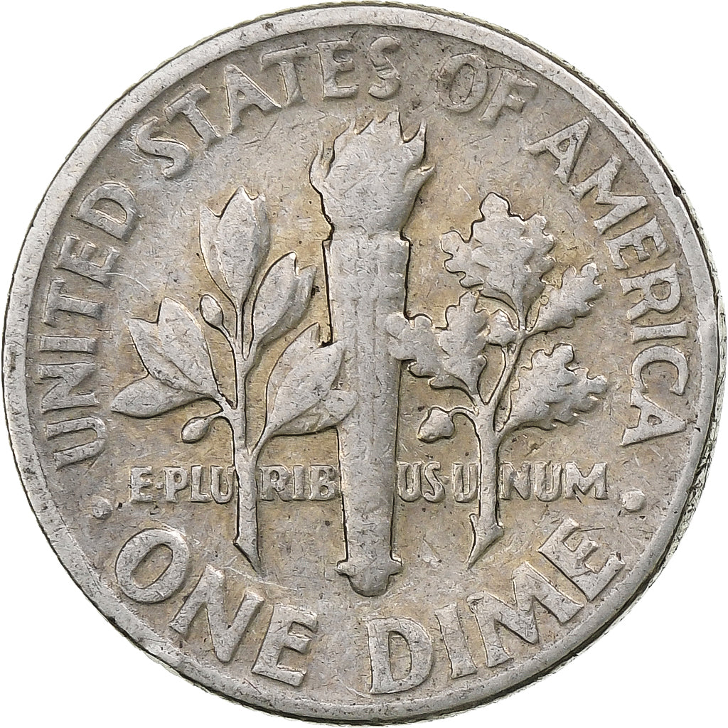 Estados Unidos da América, Dime, Roosevelt Dime, 1946, U.S. Mint, Prata