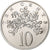 Jamaica, Elizabeth II, 10 Cents, 1976, Franklin Mint, Cobre-níquel, MS(65-70)