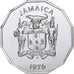 Jamaica, Elizabeth II, Cent, 1976, Franklin Mint, Aluminium, MS(65-70), KM:68