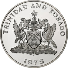 TRYNIDAD I TOBAGO, 5 Dollars, 1975, Franklin Mint, Srebro, MS(65-70), KM:8