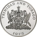 TRINIDAD & TOBAGO, 5 Dollars, 1975, Franklin Mint, Zilver, FDC, KM:8