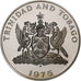 TRINIDAD & TOBAGO, Dollar, 1975, Franklin Mint, Copper-nickel, MS(65-70), KM:23