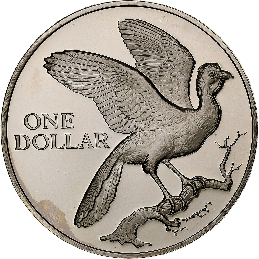 TRINIDAD & TOBAGO, Dollar, 1975, Franklin Mint, Copper-nickel, MS(65-70), KM:23