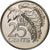 TRINIDAD & TOBAGO, 25 Cents, 1975, Franklin Mint, MS(65-70), Copper-nickel