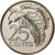 TRINIDAD E TOBAGO, 25 Cents, 1975, Franklin Mint, FDC, Rame-nichel, KM:28