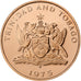 TRINIDAD & TOBAGO, 5 Cents, 1975, Franklin Mint, Bronze, MS(65-70), KM:26