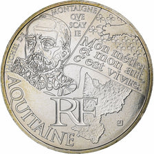 France, 10 Euro, Aquitaine, De Montaigne, 2012, Paris, Silver, MS(63), KM:1863