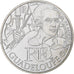 França, 10 Euro, Guadeloupe, J. B. De St George, 2012, Paris, Prata, MS(63)
