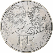 France, 10 Euro, Alsace, Frédéric Bartholdi, 2012, Paris, Silver, MS(63)