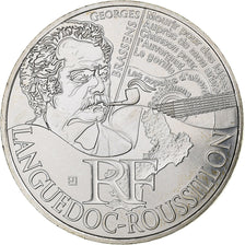 France, 10 Euro, Languedoc-Roussillon, George Brassens, 2012, Paris, Silver