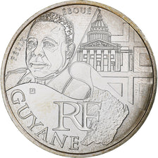 France, 10 Euro, Guyane, Félix Éboué, 2012, Paris, Argent, SPL, KM:1863