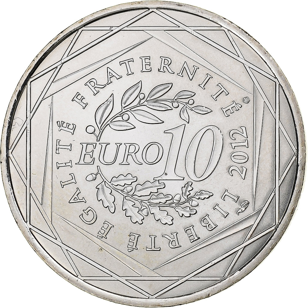 France, 10 Euro, Nord-Pas-de-Calais, Louis Blériot, 2012, Paris, Argent, SPL