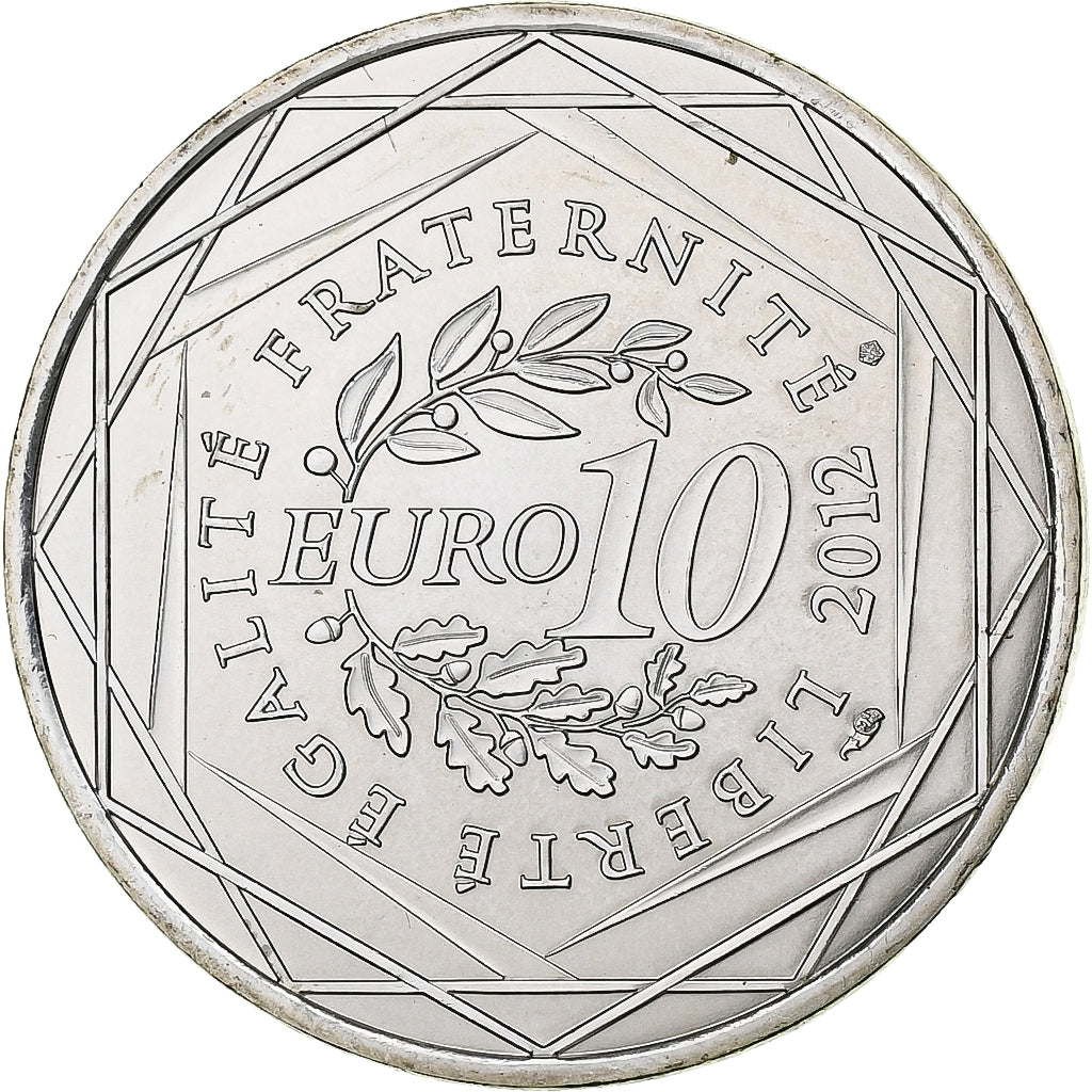 Francia, 10 Euro, Limousin, Marquise de Pompadour, 2012, Paris, Argento, SPL