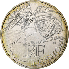 France, 10 Euro, Réunion, Rolland Garros, 2012, Paris, Silver, MS(63), KM:1863