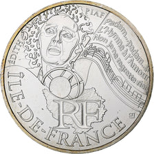 France, 10 Euro, Île-de-France, Édith Piaf, 2012, Paris, Argent, SPL, KM:1863