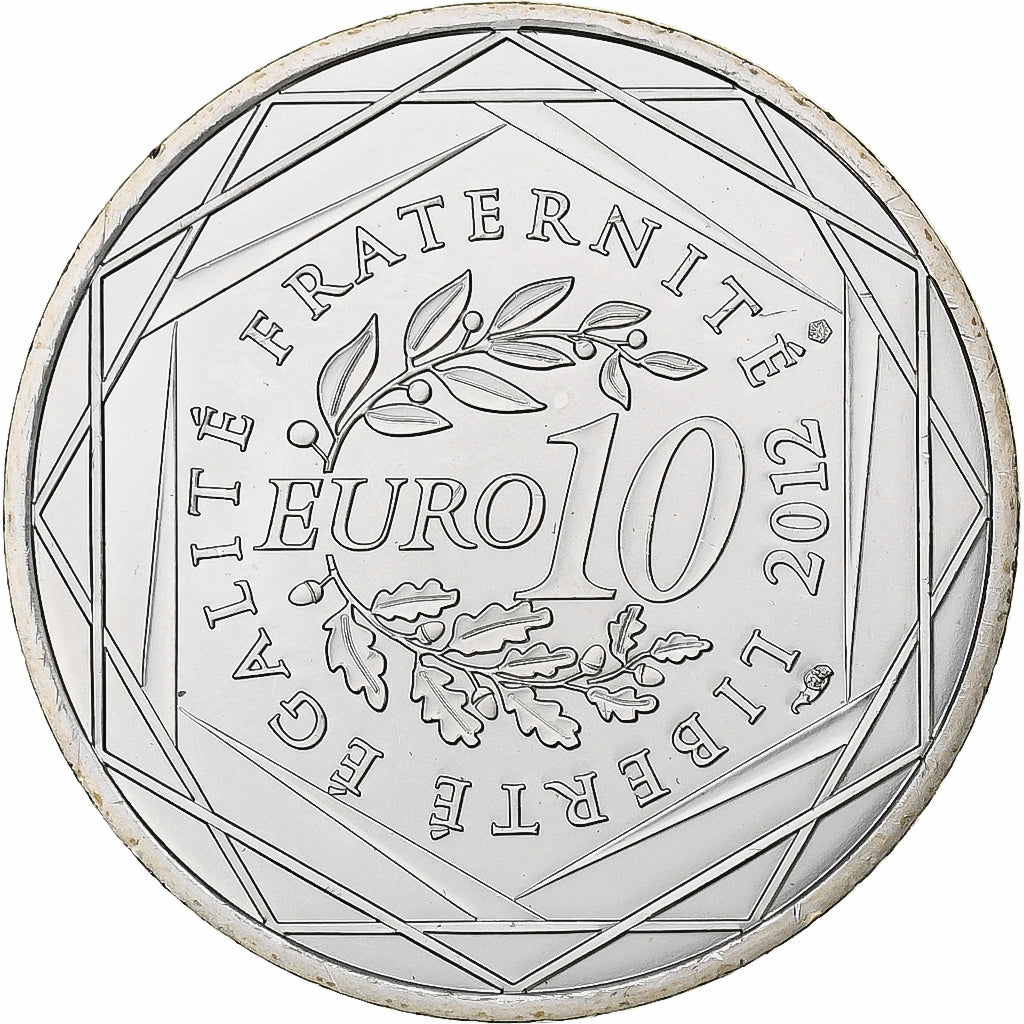 France, 10 Euro, Île-de-France, Édith Piaf, 2012, Paris, Argent, SPL, KM:1863