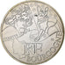 França, 10 Euro, Bourgogne, Colette, 2012, Paris, Prata, MS(63), KM:1863