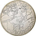 France, 10 Euro, Bourgogne, Colette, 2012, Paris, Silver, MS(63), KM:1863
