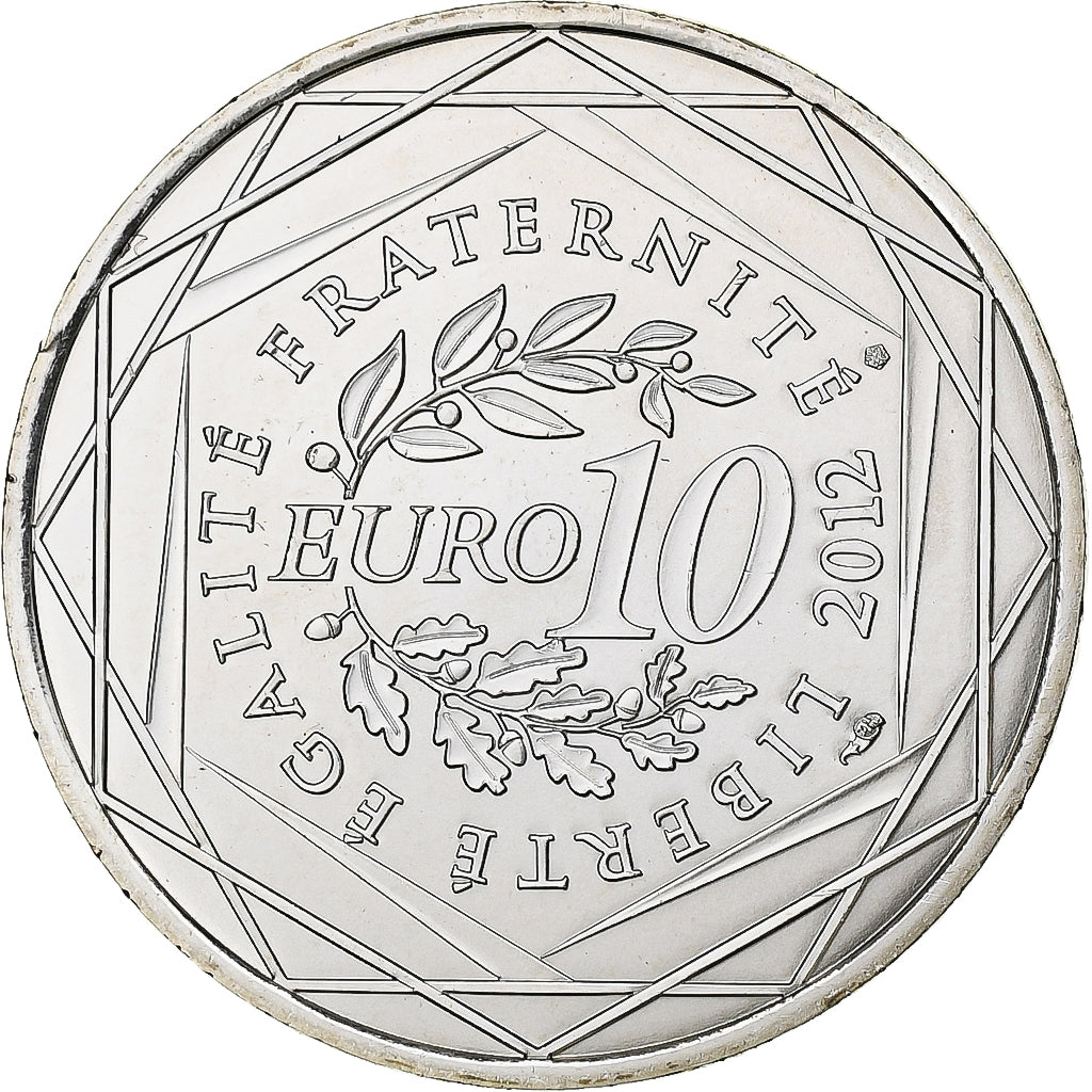 France, 10 Euro, Mayotte, Zéna M'Déré, 2012, Paris, Silver, MS(63), KM:1863