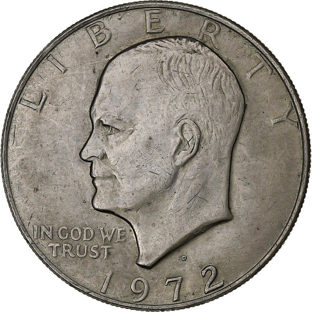 United States, Dollar, Eisenhower Dollar, 1972, U.S. Mint, Copper-Nickel Clad