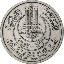 Tunisia, Muhammad al-Amin Bey, 100 Francs, 1957, Paris, Miedź-Nikiel