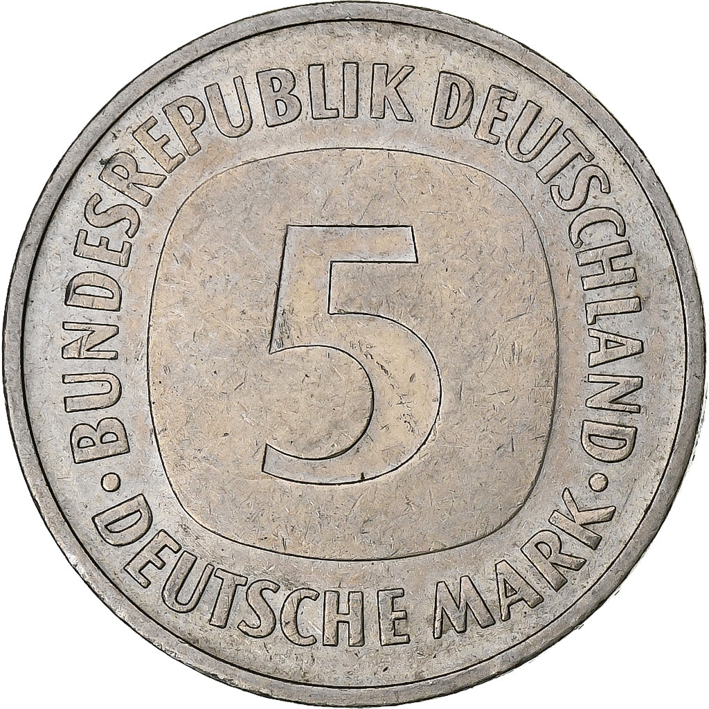 Bundesrepublik Deutschland, 5 Mark, 1975, Munich, Copper-Nickel Clad Nickel, S+