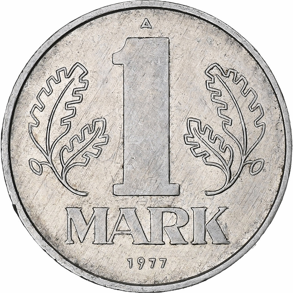 GERMAN-DEMOCRATIC REPUBLIC, Mark, 1977, Berlin, Aluminum, EF(40-45), KM:35.2