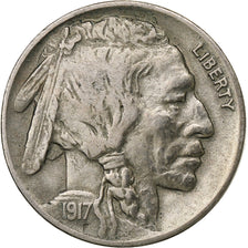 United States, 5 Cents, Buffalo Nickel, 1917, U.S. Mint, Copper-nickel