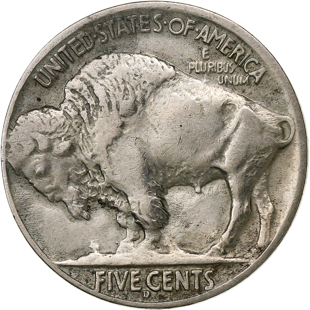 United States, 5 Cents, Buffalo Nickel, 1917, U.S. Mint, Copper-nickel
