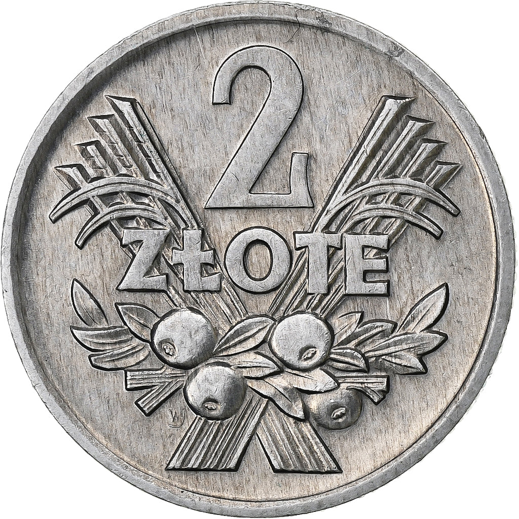 Pologne, 2 Zlote, 1973, Warsaw, Aluminium, SUP, KM:46