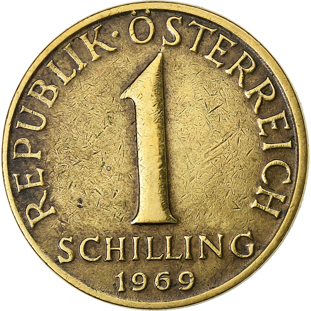 Austria, Schilling, 1969, VF(30-35), Aluminum-Bronze, KM:2886