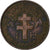 Camarões, Franc, 1943, Pretoria, Bronze, VF(20-25), Lecompte:16, KM:5
